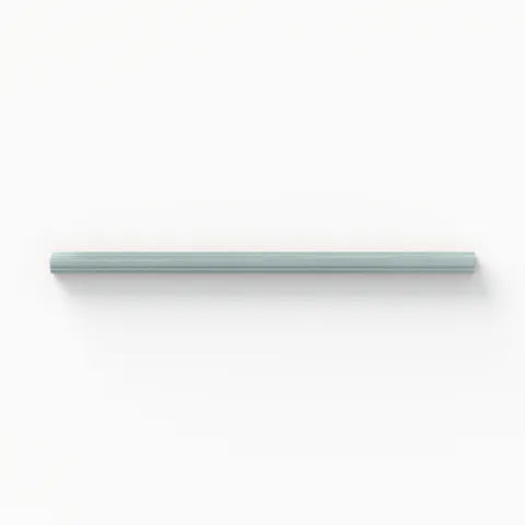 Glossy sky blue pencil liner tile, ideal for accentuating edges with a serene and refreshing touch