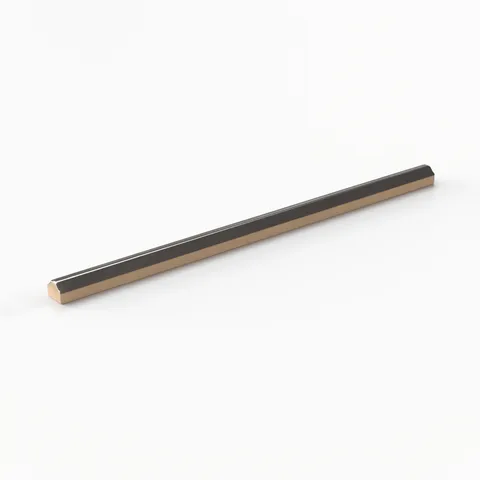 Josie 0.5 x 10 Pencil Glossy Ceramic Tile in Taupe