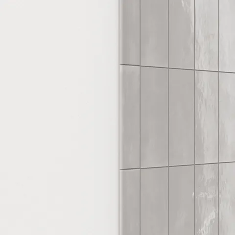Josie 3 x 10 Bullnose Glossy Ceramic Tile in Tender Gray