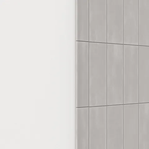 Josie 3 x 10 Bullnose Matte Ceramic Tile in Tender Gray