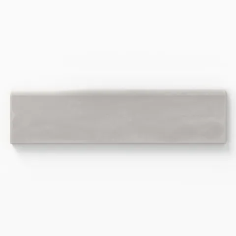 Josie 3 x 10 Bullnose Matte Ceramic Tile in Tender Gray