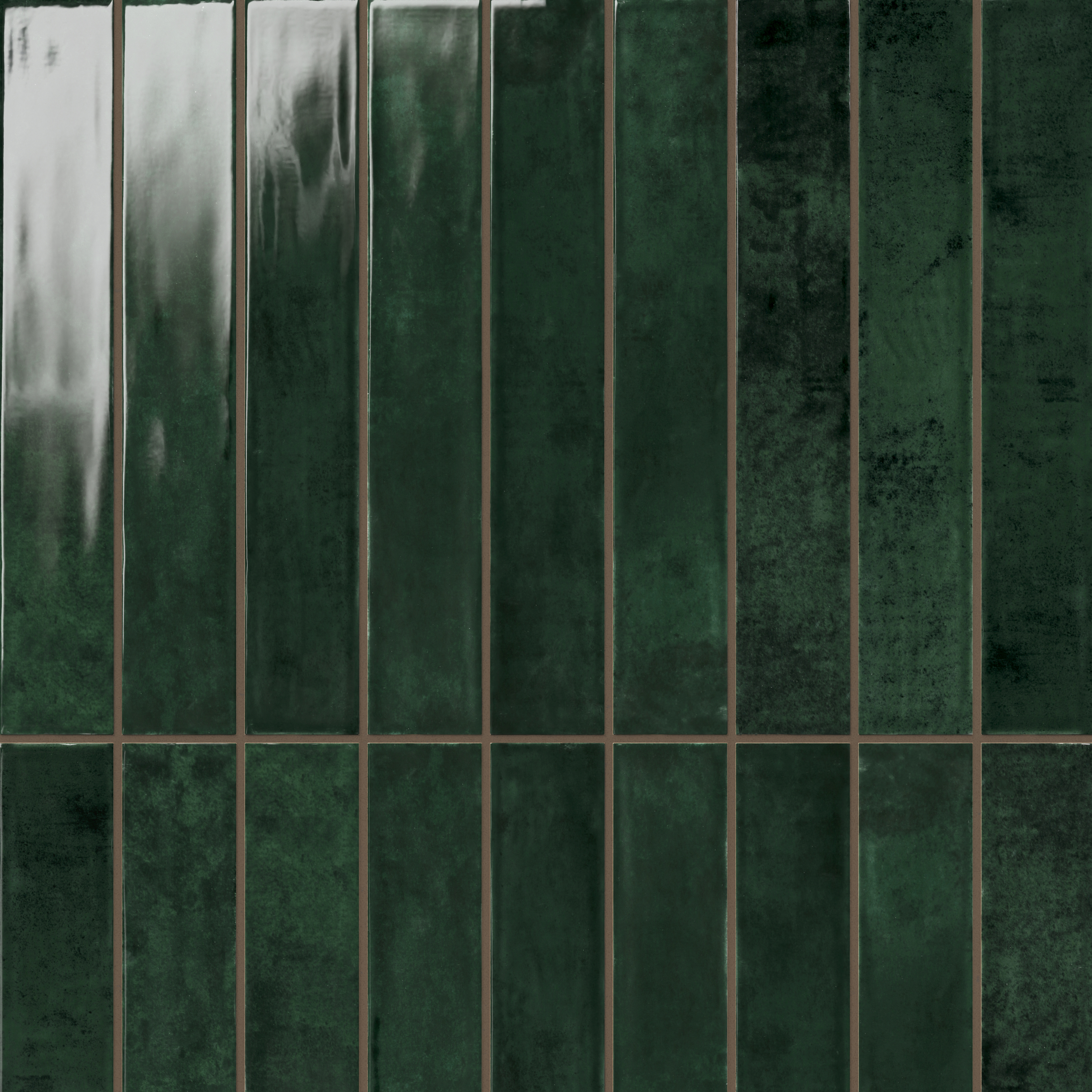 城所祥 版画 「 green shadow 」 ED：10/30 Jaden 2.5 x 16 Glossy Ceramic Tile in Hunter | Edward Martin