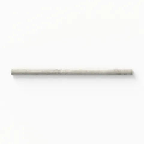 Refined Jaden Dove 0.75x16 pencil tile in a glossy finish, perfect for accentuating edges with a sleek, contemporary touch.