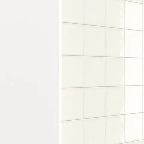 Mikayla 5 x 5 Bullnose Glossy Ceramic Tile in Eggshell