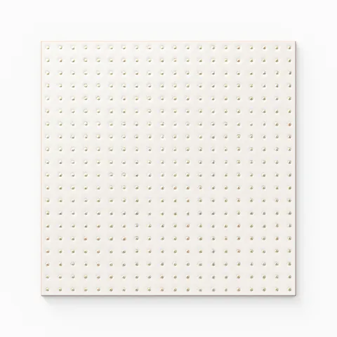Kira 12 x 12 Satin Ceramic Tile in Dots White