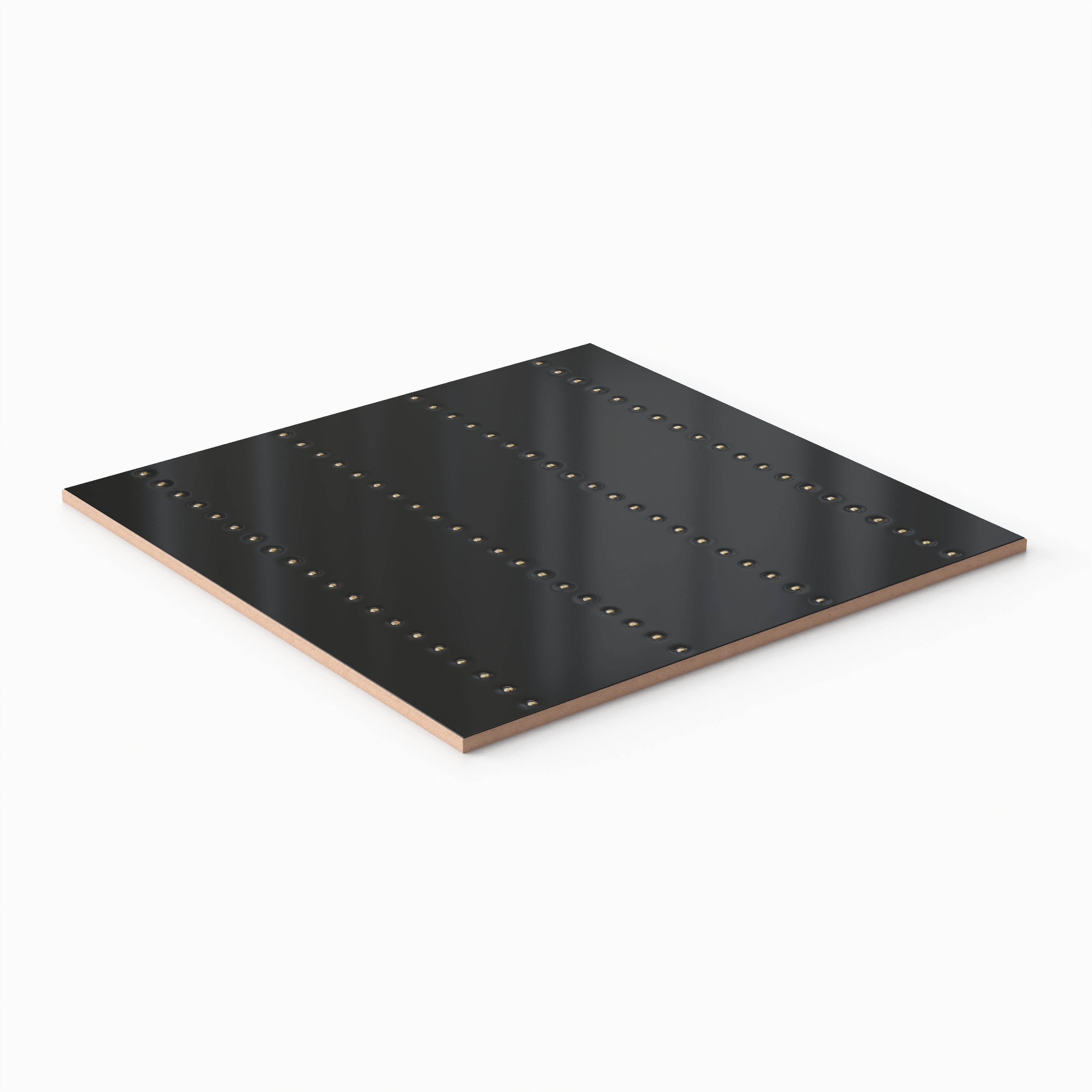 Kira 12 x 12 Satin Ceramic Tile in Dotted Lines Black | Edward Martin