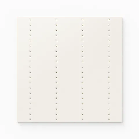 Kira 12 x 12 Satin Ceramic Tile in Dotted Lines White