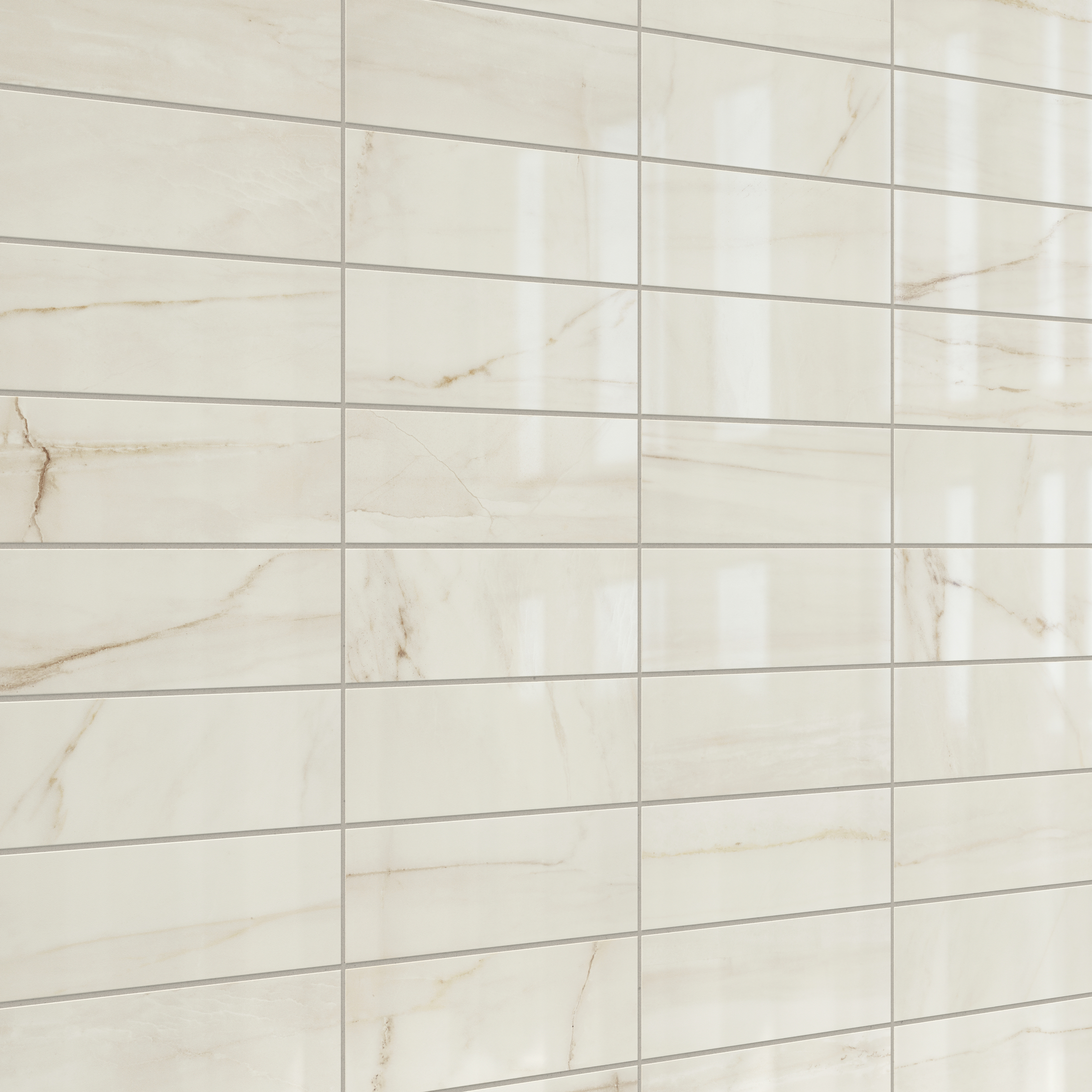 Kendrick 4 x 12 Glossy Ceramic Tile in Sand | Edward Martin