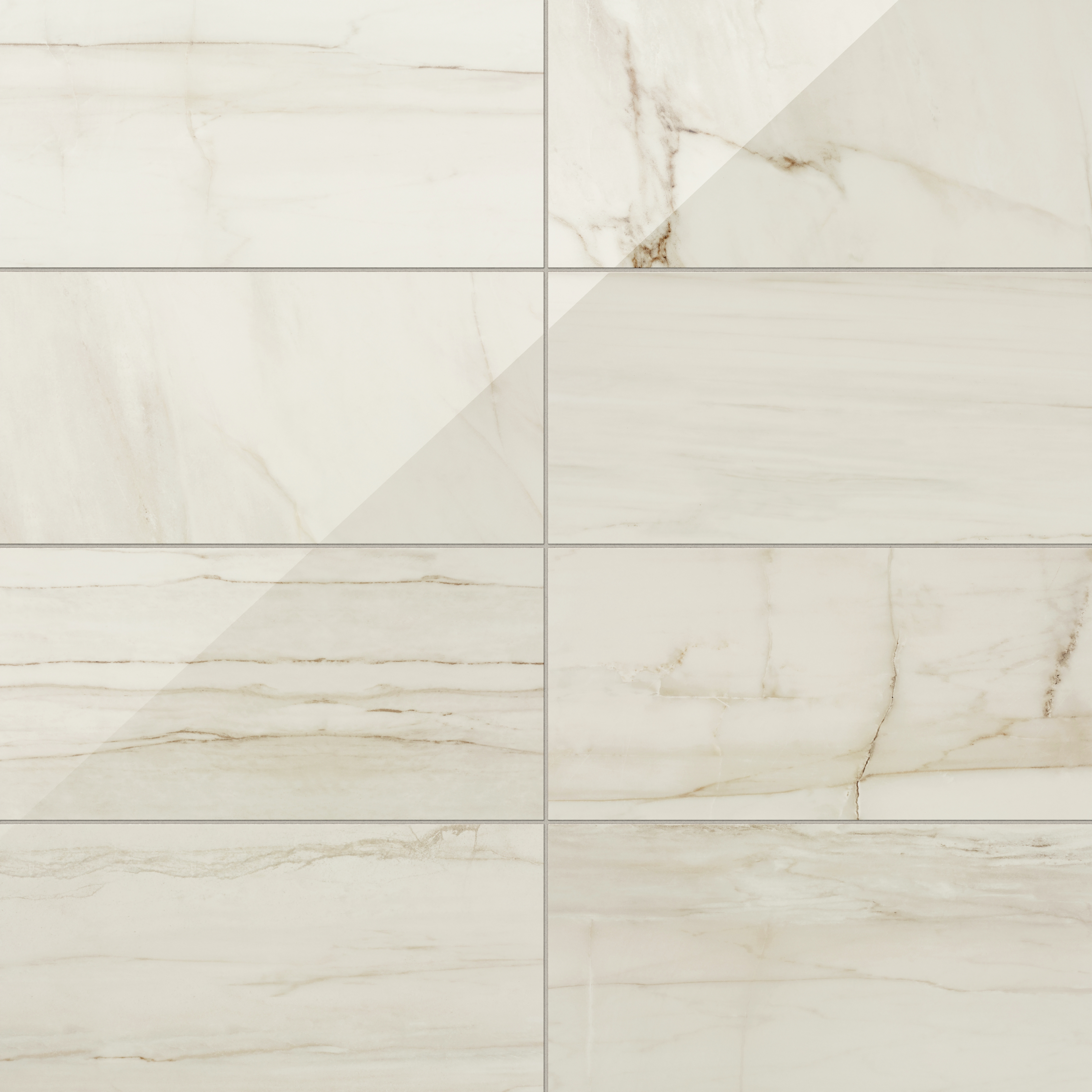 Kendrick 4 x 12 Glossy Ceramic Tile in Sand | Edward Martin