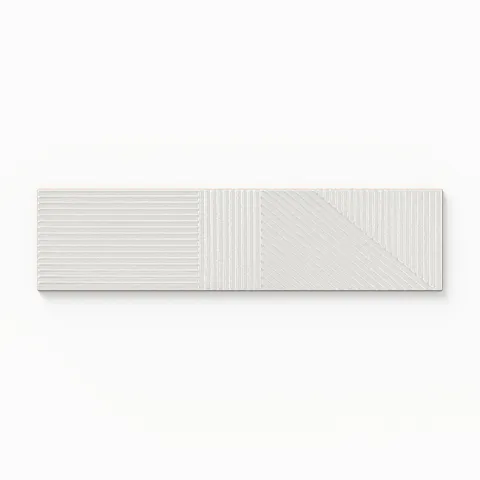 Kinsley 4 x 16 Glossy Ceramic Tile in Cinza Deco