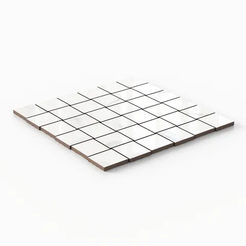Julianna 2 x 2 Polished Porcelain Mosaic Tile in Carrara