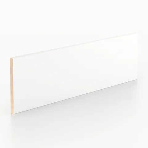 Kinsley 4 x 16 Glossy Ceramic Bullnose Tile in Branco