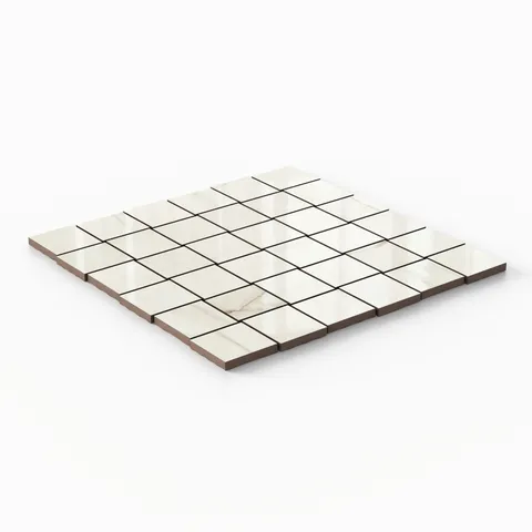 Kendrick 2 x 2 Polished Porcelain Mosaic Tile in Sand