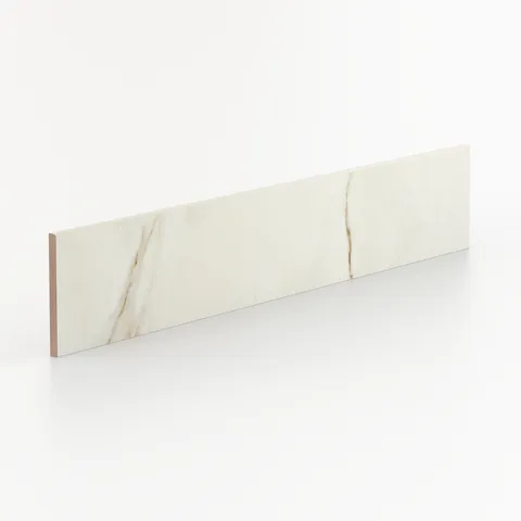 Kendrick 4 x 24 Polished Porcelain Bullnose Tile in Sand