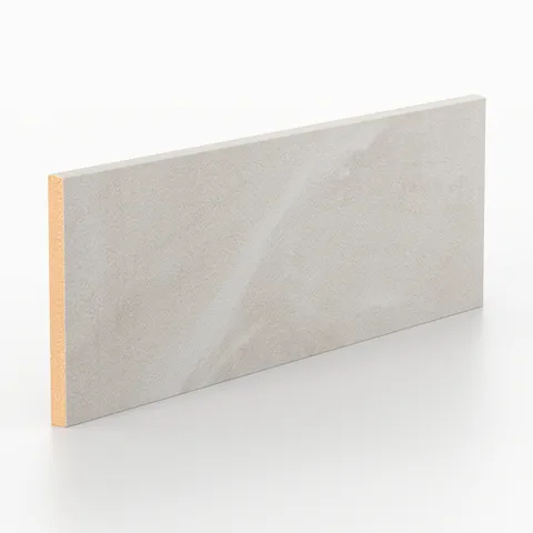 Giselle 4 x 12 Glossy Ceramic Bullnose Tile in Shell