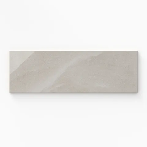 Giselle 4 x 12 Glossy Ceramic Bullnose Tile in Shell