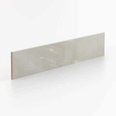 Giselle 4 x 24 Polished Porcelain Bullnose Tile in Shell