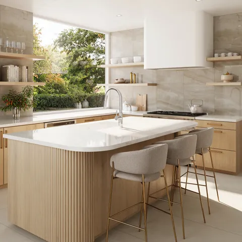 Giselle 24 x 24 Polished Porcelain Tile in Shell