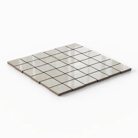 Giselle 2 x 2 Polished Porcelain Mosaic Tile in Shell
