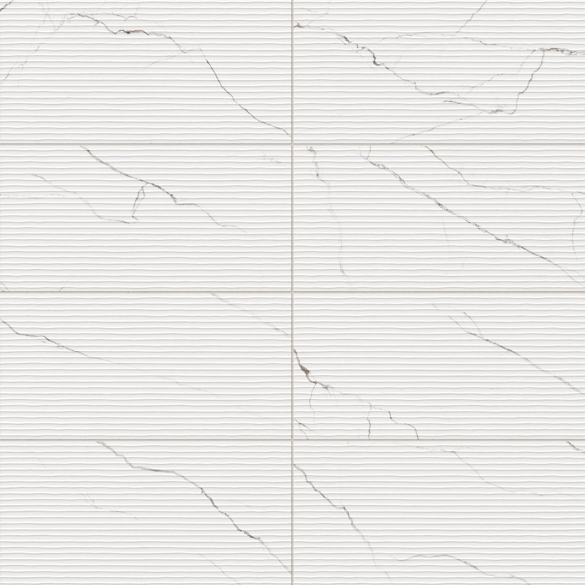 Natalia 12 x 24 Matte Porcelain Tile in Calacatta Lincoln Deco
