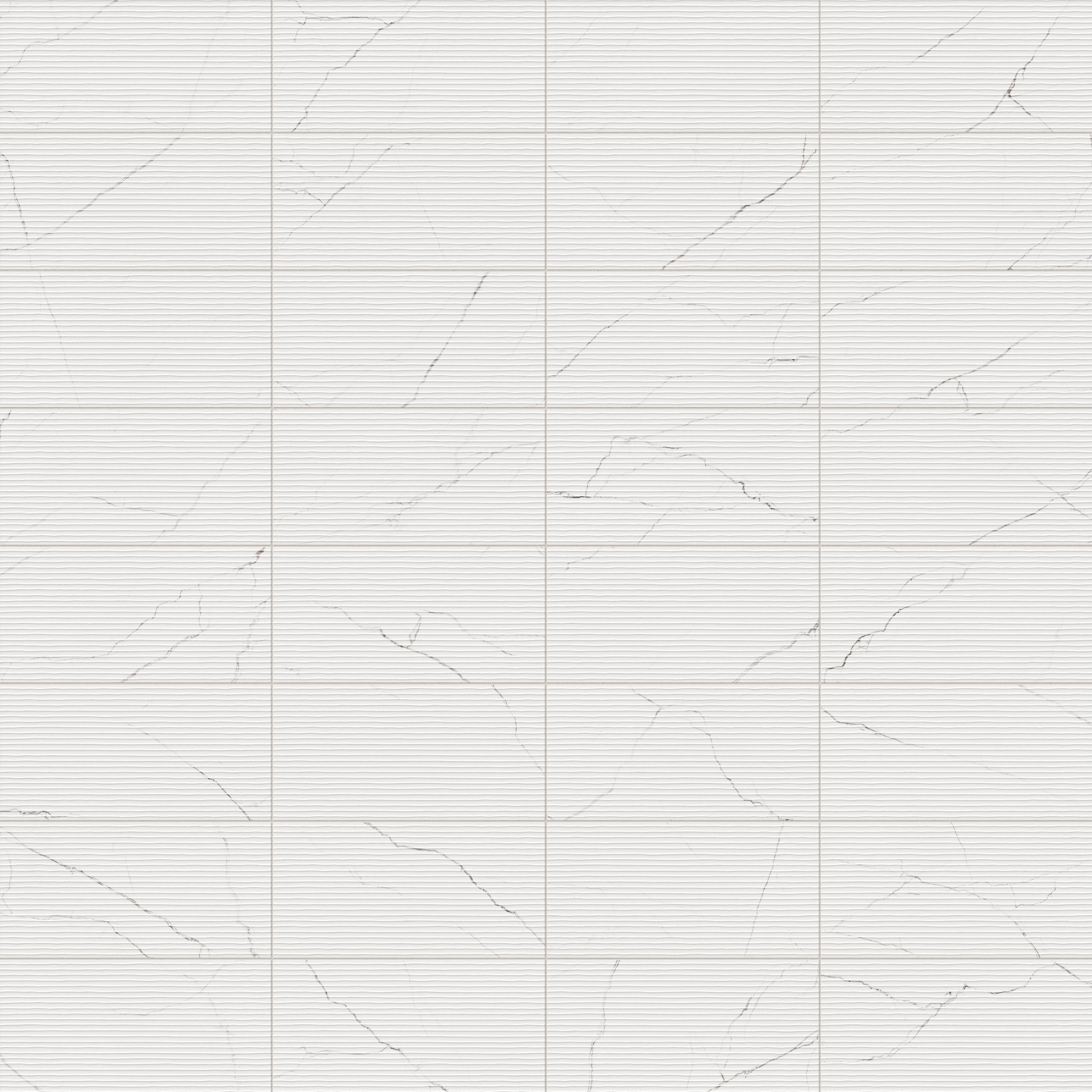 Natalia 12 x 24 Matte Porcelain Tile in Calacatta Lincoln Deco