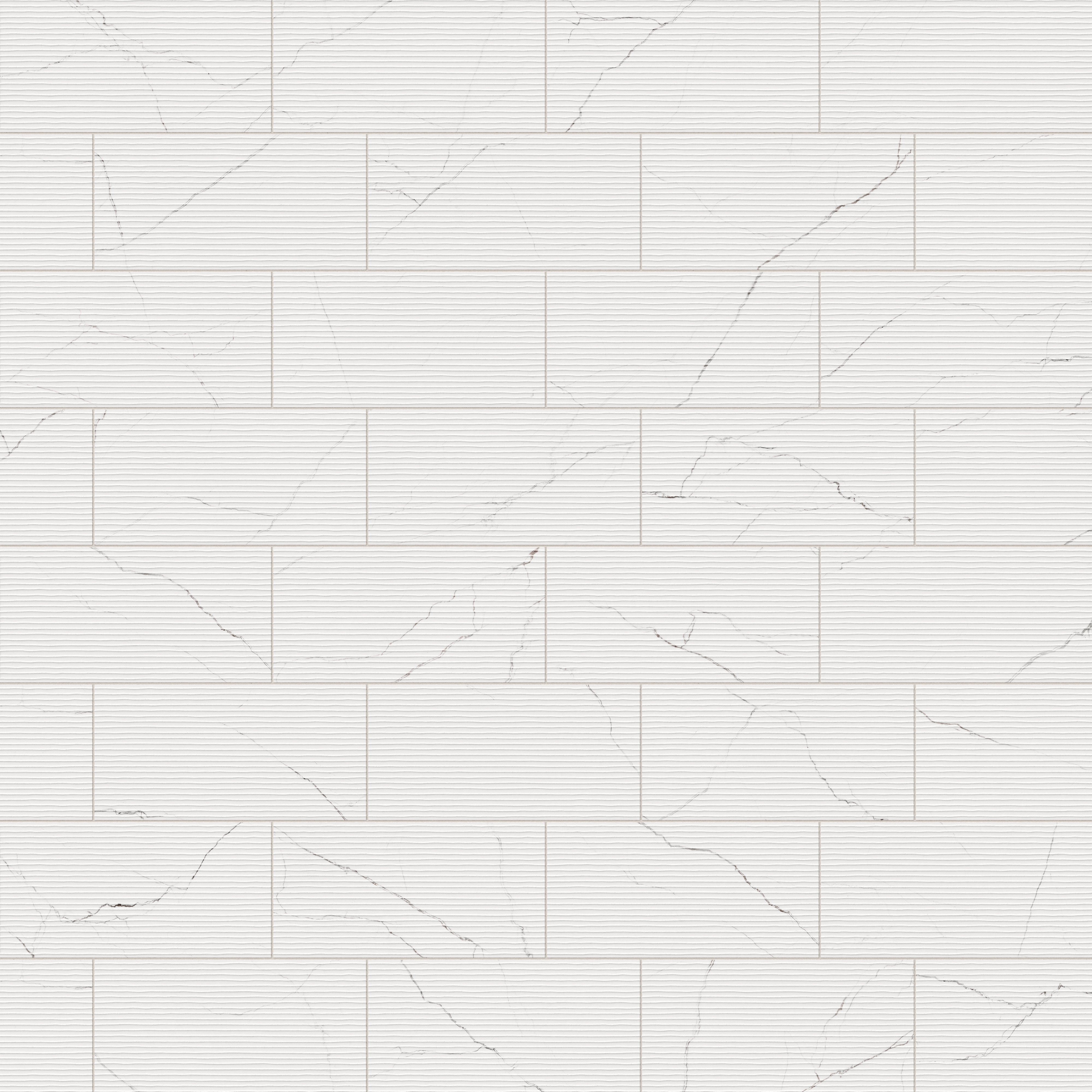 Natalia 12 x 24 Matte Porcelain Tile in Calacatta Lincoln Deco