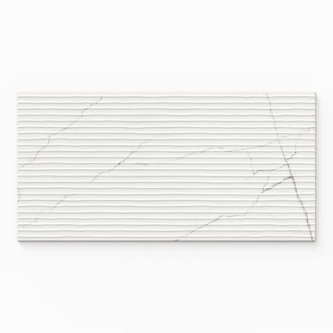 Natalia 12 x 24 Matte Porcelain Tile in Calacatta Lincoln Deco