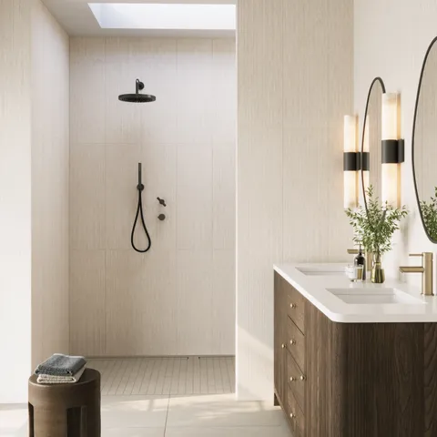 Kennedy 12 x 36 Matte Porcelain Tile in Caliza Deco