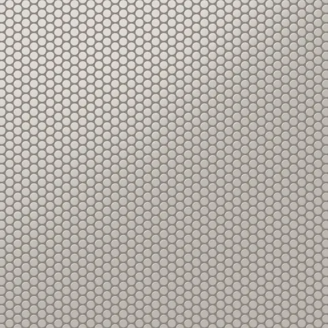 Ollie 12 x 12 Matte Porcelain Penny Round Mosaic Tile in Grey