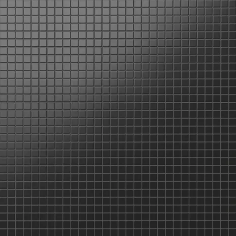 Levi 12 x 12 Matte Porcelain Square Mosaic Tile in Black