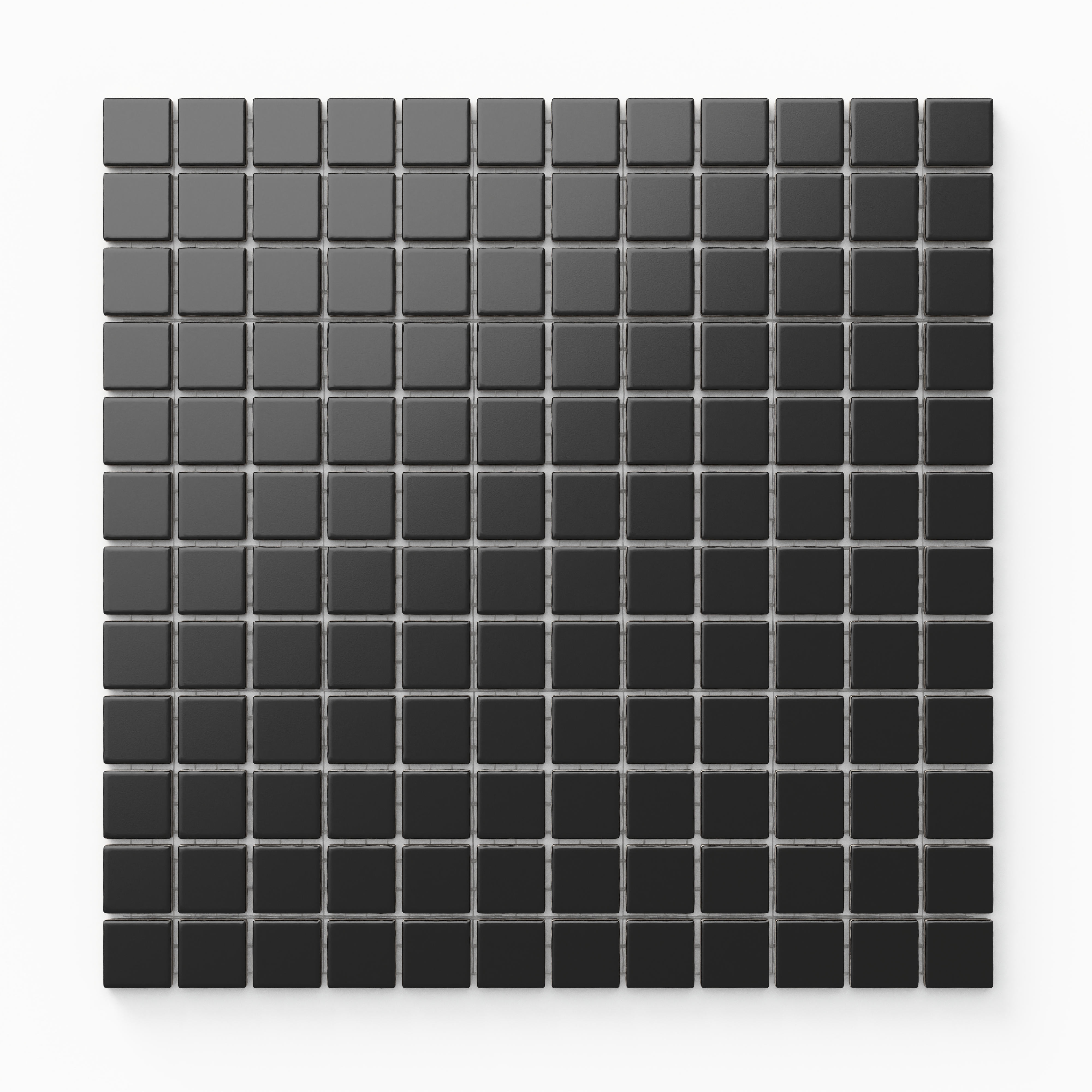 Levi 12 x 12 Matte Porcelain 1 x 1 Hexagon Mosaic Tile in Black