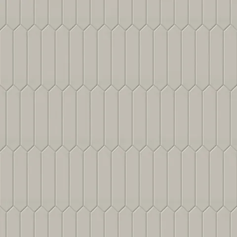 Reagan 2 x 10 Glossy Ceramic Picket Tile in Gris