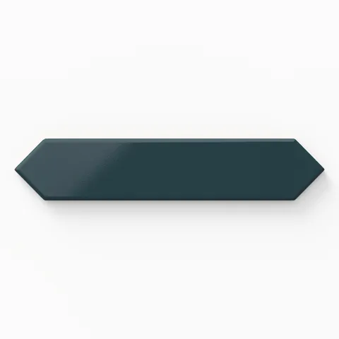 Reagan 2 x 10 Glossy Ceramic Picket Tile in Teal