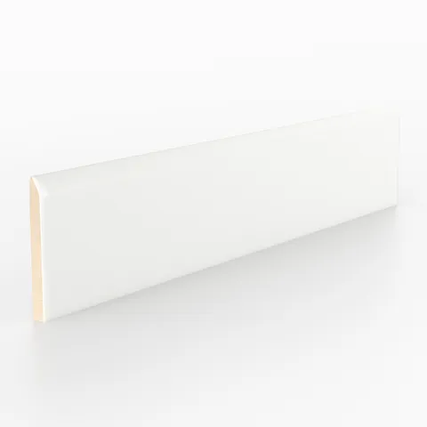 Reagan 2 x 10 Matte Ceramic Bullnose Tile in Blanco