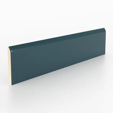 Reagan 2 x 10 Matte Ceramic Bullnose Tile in Teal