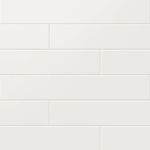 Reagan 4 x 24 Matte Porcelain Tile in Blanco