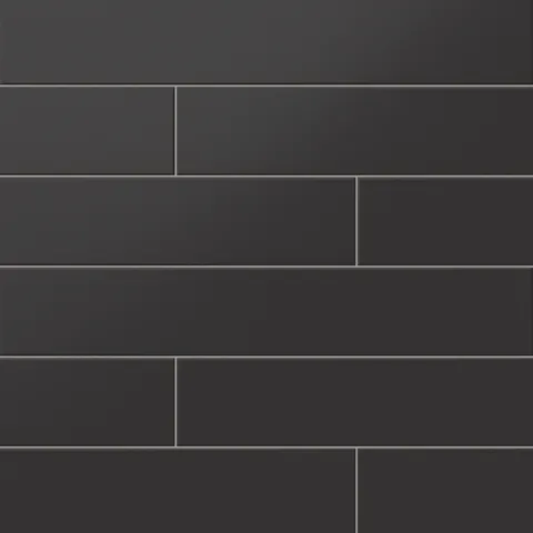 Reagan 4 x 24 Matte Porcelain Tile in Midnight
