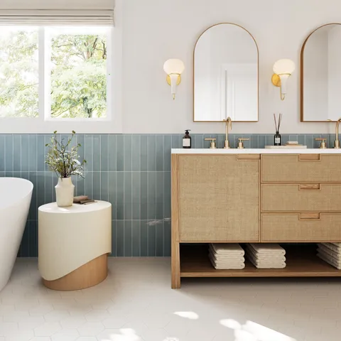 Reagan 5 x 6 Matte Porcelain Hexagon Tile in Gris
