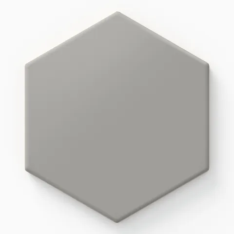 Reagan 5 x 6 Matte Porcelain Hexagon Tile in Acero