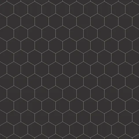 Reagan 5 x 6 Matte Porcelain Hexagon Tile in Midnight