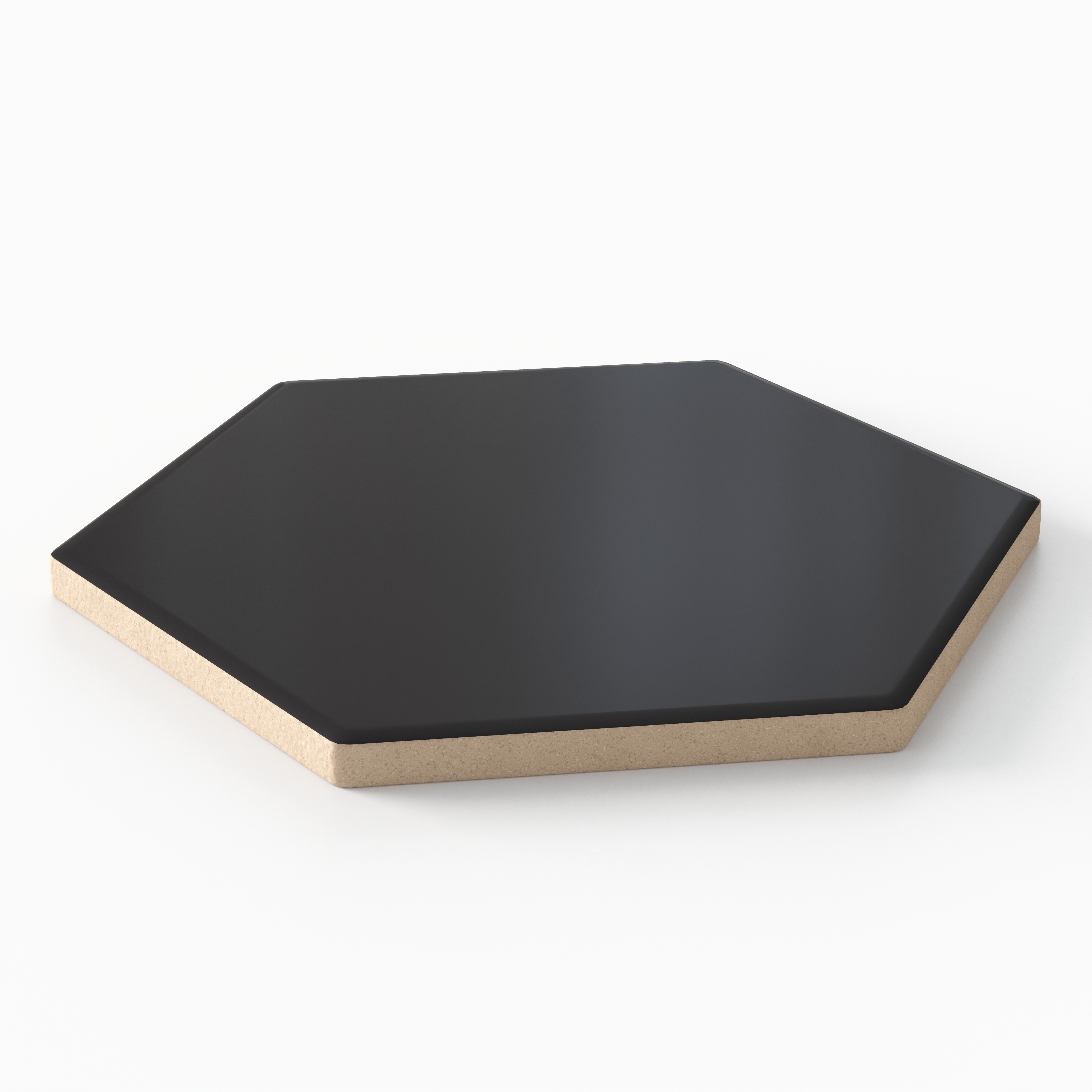 Reagan 5 x 6 Matte Porcelain Hexagon Tile in Midnight | Edward Martin