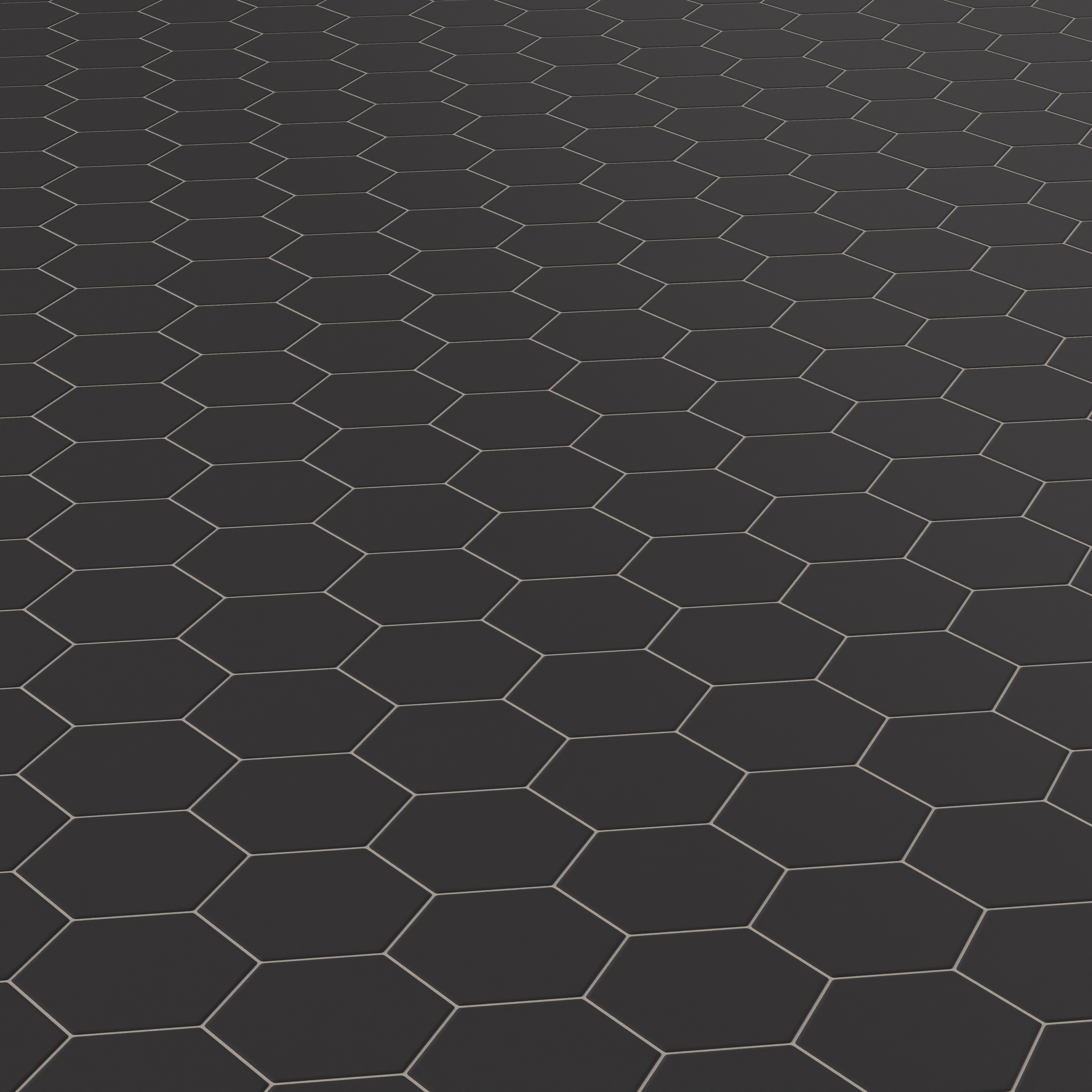 Reagan 5 x 6 Matte Porcelain Hexagon Tile in Midnight | Edward Martin