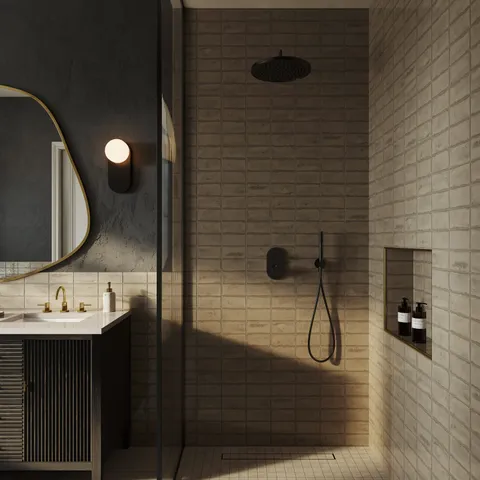 Graham 3 x 6 Glossy Ceramic Tile in Mushroom