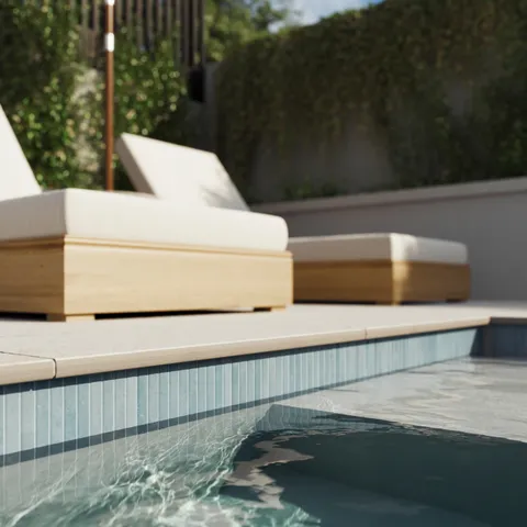 Miley 4.5 x 9.1 Glossy Porcelain Tile in Water