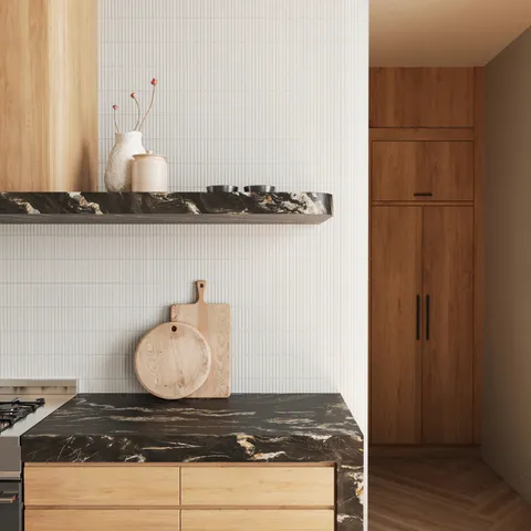 Miley 4.5 x 9.1 Glossy Porcelain Tile in Frost