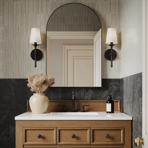 Miley 4.5 x 9.1 Glossy Porcelain Tile in Ivory