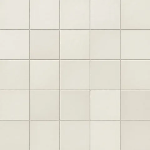 Ellie matte ceramic square tiles in delicate white tones, perfect for creating a serene and timeless aesthetic