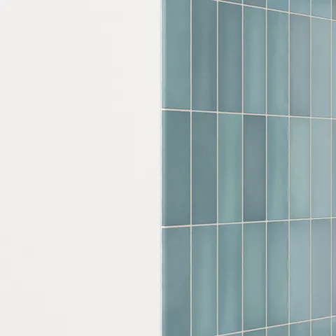 Ellie 2.5 x 8 Bullnose Matte Porcelain Tile in Lake