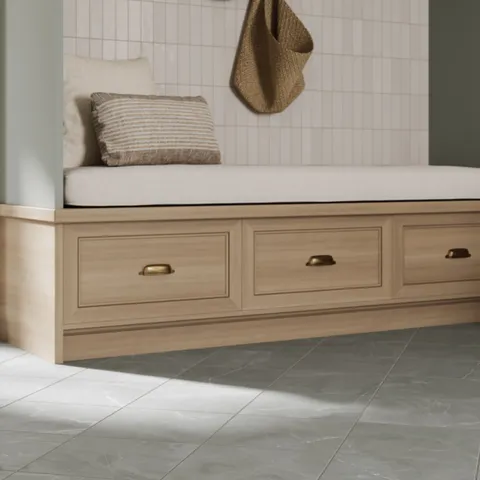 Leona 12 x 12 Matte Porcelain Tile in Amani Grey