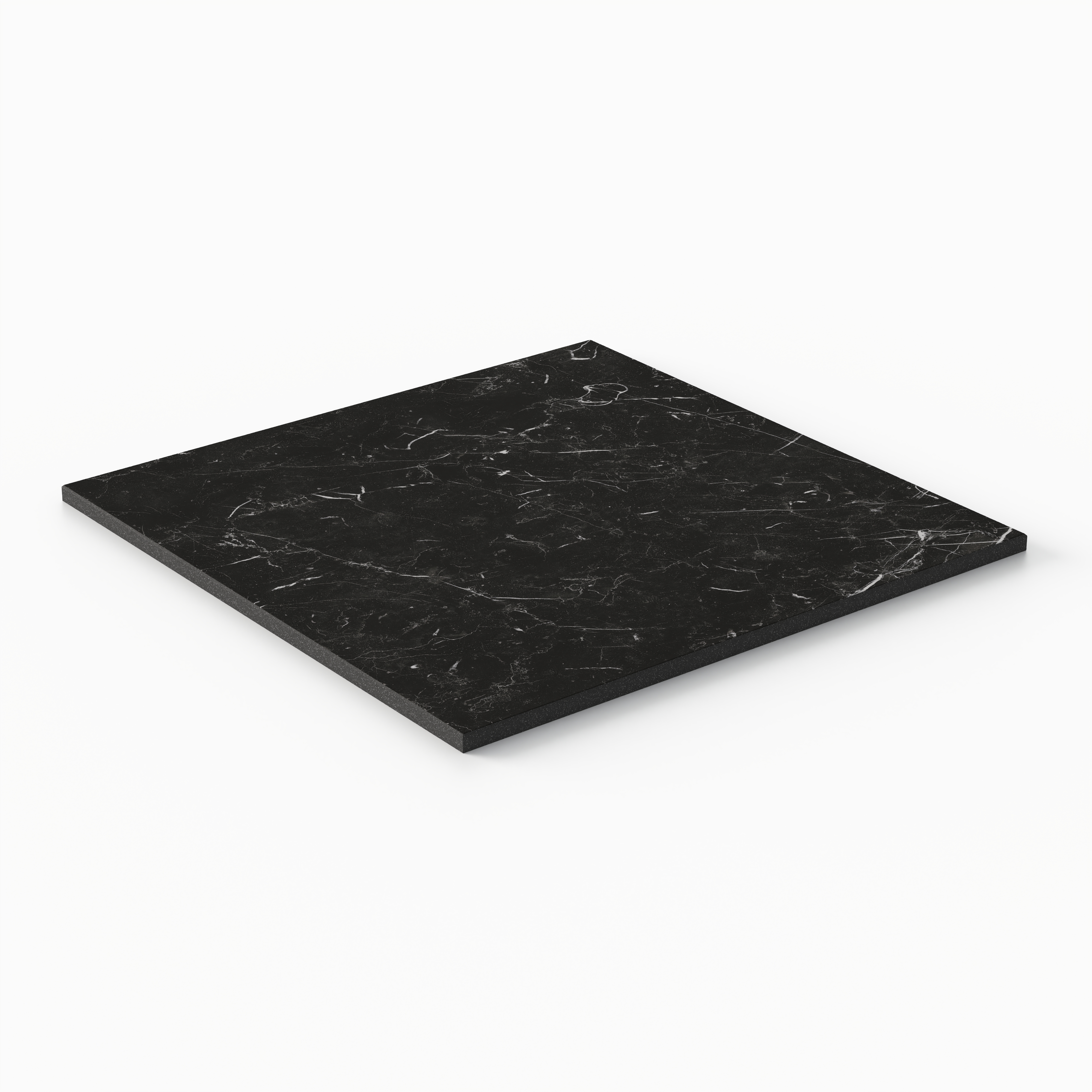 Leona 12 x 12 Matte Porcelain Tile in Nero Marquina | Edward Martin